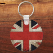 ヴィンテージグランジ英国国旗 キーホルダー (正面)