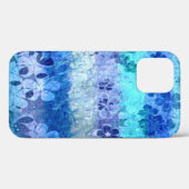 ヴィンテージグランジ青色花柄 Case-Mate iPhoneケース (裏面 (横))