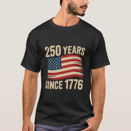 ヴィンテージグランジ1776年から250年 アメリカ国旗 Tシャツ