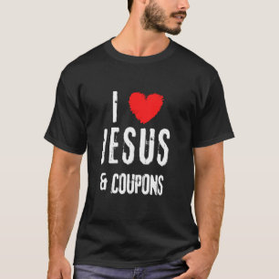 ヴィンテージグランジI Love Jesus & A Coupons Christian Tシャツ