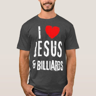 ヴィンテージグランジI Love JESUS & BILLIARDS, Christian Tシャツ