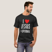 ヴィンテージグランジI Love Jesus & Speedball Christian Tシャツ (正面フル)