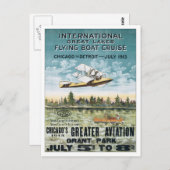 ヴィンテージグラントパークシカゴ ポストカード (正面/裏面)