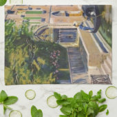 ヴィンテージグランドカナルゴンドラ – ヴェネツィアイタリア キッチンタオル (折り畳み)