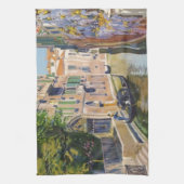 ヴィンテージグランドカナルゴンドラ – ヴェネツィアイタリア キッチンタオル (縦)