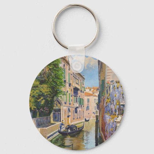 ヴィンテージグランドカナルゴンドラ – ヴェネツィアイタリア キーホルダー (正面)