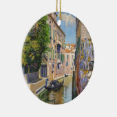 ヴィンテージグランドカナルゴンドラ – ヴェネツィアイタリア セラミックオーナメント (右)
