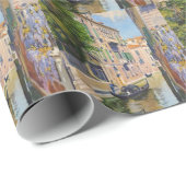 ヴィンテージグランドカナルゴンドラ – ヴェネツィアイタリア ラッピングペーパー (ロールコーナー)