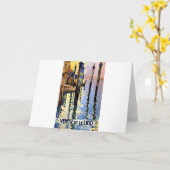 ヴィンテージグランドカナルヴェネツィアトラベル カード (黄色い花)