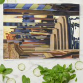 ヴィンテージグランドカナルヴェネツィアトラベル キッチンタオル (折り畳み)