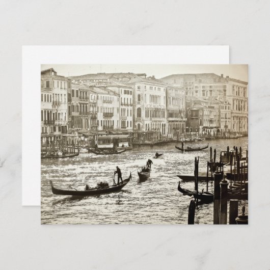 ヴィンテージグランドカナル招待状 招待状 (正面/裏面)