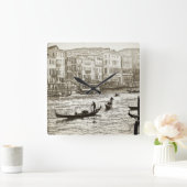 ヴィンテージグランドキャナルウォールクロック スクエア壁時計 (ホーム)