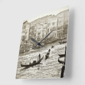 ヴィンテージグランドキャナルウォールクロック スクエア壁時計 (傾斜)