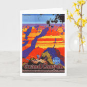 ヴィンテージグランドキャニオンアリゾナトラベルハガキ カード (黄色い花)