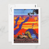 ヴィンテージグランドキャニオンアリゾナ ポストカード (正面/裏面)