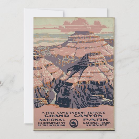 ヴィンテージグランドキャニオンアート カード (正面)