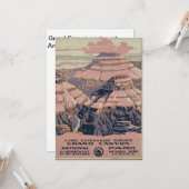 ヴィンテージグランドキャニオンアート カード (正面/裏面インサイチュ)