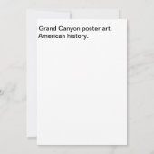ヴィンテージグランドキャニオンアート カード (裏面)