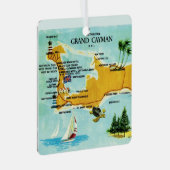 ヴィンテージグランドケイマンの地図 メタルオーナメント (正面右)