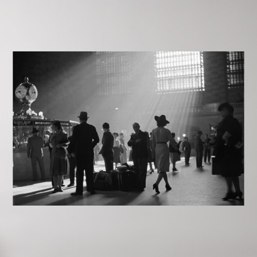 ヴィンテージグランドセントラルステーションポスターニューヨーク ポスター (正面)