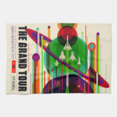 ヴィンテージグランドツア太陽のシステム旅行 キッチンタオル (横)