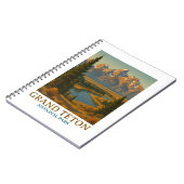 ヴィンテージグランドテトンナショナルパークトラベル ノートブック (左側)