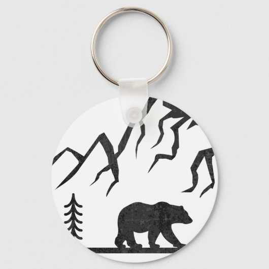 ヴィンテージグランドテトンナショナルパークワイオミンマウンテン キーホルダー (正面)