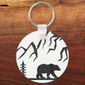 ヴィンテージグランドテトンナショナルパークワイオミンマウンテン キーホルダー (正面)