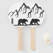 ヴィンテージグランドテトンナショナルパークワイオミンマウンテン ハンドファン (正面&裏面)