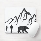 ヴィンテージグランドテトンナショナルパークワイオミンマウンテン マウスパッド (マウス)