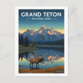 ヴィンテージグランドテトンナショナルパーク ポストカード (正面)