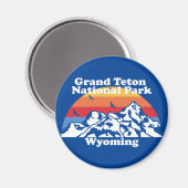 ヴィンテージグランドテトンナショナルパーク マグネット (正面/裏面)