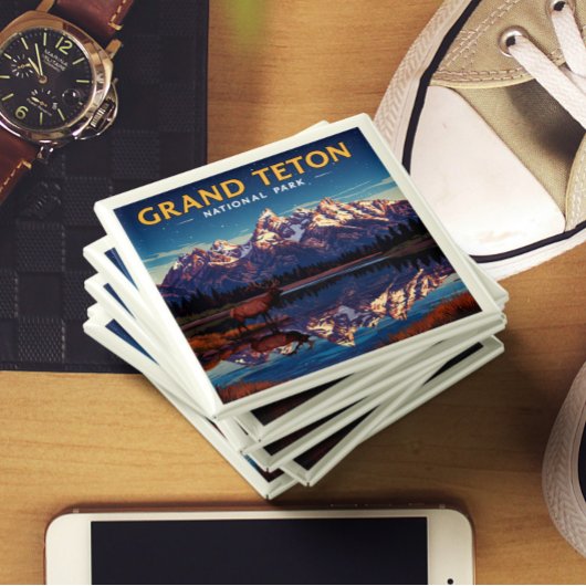 ヴィンテージグランドテトンナショナルパーク マグネット