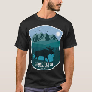 ヴィンテージグランドテトン国立公園マウンテンムース Tシャツ