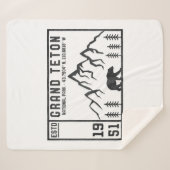 ヴィンテージグランドテトン国立公園ワイオミングマウンテン シェルパブランケット (正面(横))