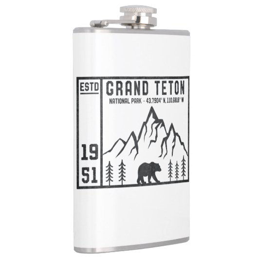 ヴィンテージグランドテトン国立公園ワイオミングマウンテン フラスク (右)