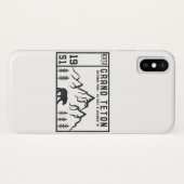 ヴィンテージグランドテトン国立公園ワイオミングマウンテン Case-Mate iPhoneケース (裏面(横))