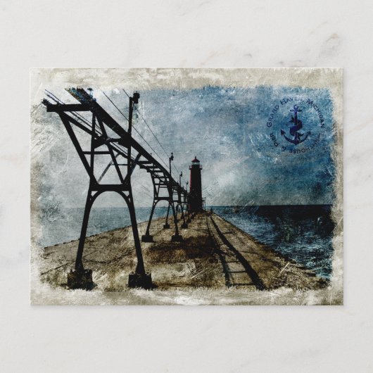 ヴィンテージグランドヘブンライトハウス ポストカード (正面)