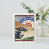 ヴィンテージグランプリ広告ポスター付きポストカードプリント ポストカード (スタンド正面)
