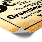 ヴィンテージグランマスパウダー石鹸プリント ポスター (角)