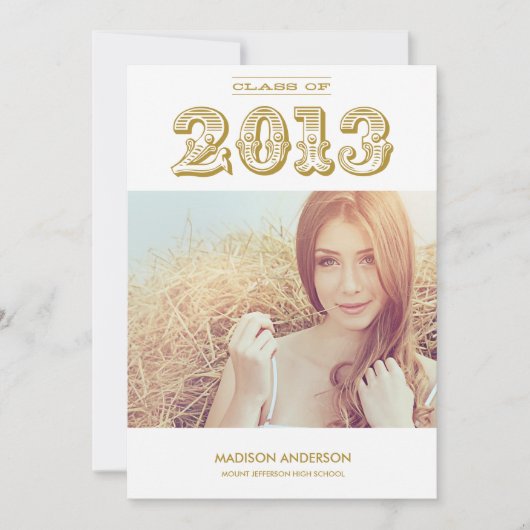 ヴィンテージグラード | 2013年度卒業招待状 招待状 (正面)