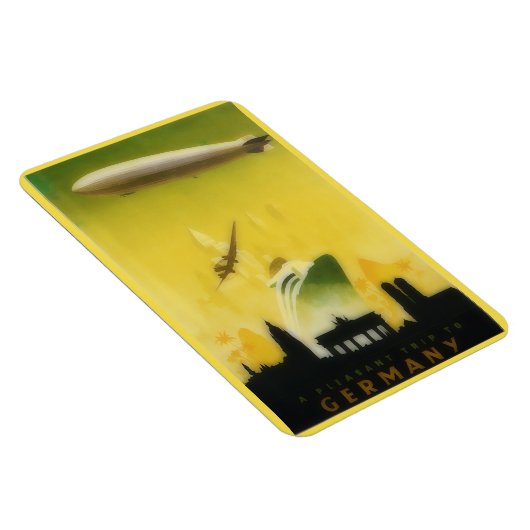 ヴィンテージグラーフツェッペリン旅行ポスターno2 マグネット (右側)