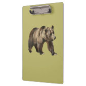 ヴィンテージグリズリーベアークリップボード クリップボード (左)