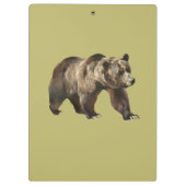 ヴィンテージグリズリーベアークリップボード クリップボード (裏面)