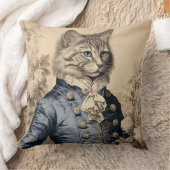 ヴィンテージグリッセイキャットジェントンボタニカルバラ クッション (ブランケット)