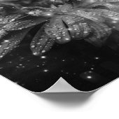 ヴィンテージグリッターフラワーフィルムストリップ背景 ポスター (角)