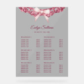 ヴィンテージグリッターフレームPink Bow価格表 アクリルサイン (正面)