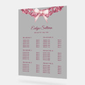 ヴィンテージグリッターフレームPink Bow価格表 アクリルサイン (傾斜)