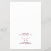 ヴィンテージグリッター枠ピンクボウ価格リストフライヤー チラシ (裏面)