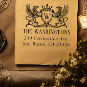 ヴィンテージグリフィンモノグラム |名前と差出人住所 セルフインキングスタンプ